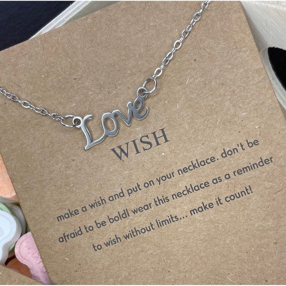 Stainless steel Love necklace with adjustable length - Picture 4 of 6